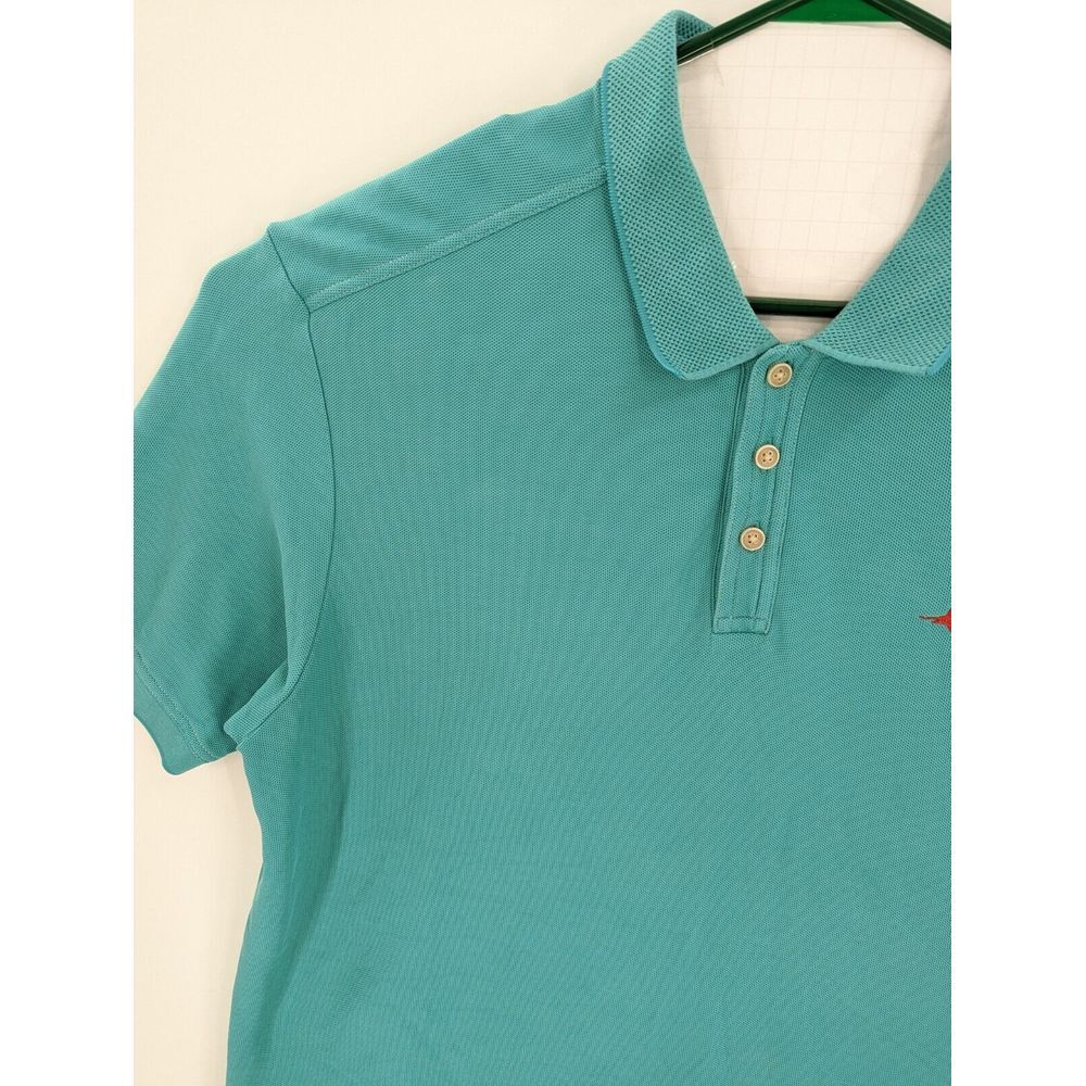 Tommy Bahama Supima Cotton Men's Teal Short Sleeve Marlin Polo Shirt, Size XL - Picture 3 of 9